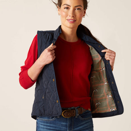 Ariat Women's Woodside Vest #colour_navy