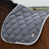 PS of Sweden Jump Signature Saddle Pad #colour_lava-grey