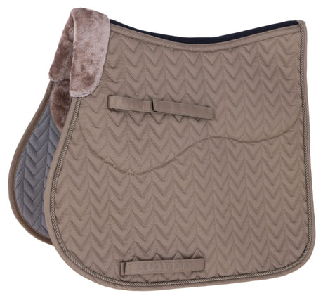 Covalliero Jump Saddle Pad #colour_taupe