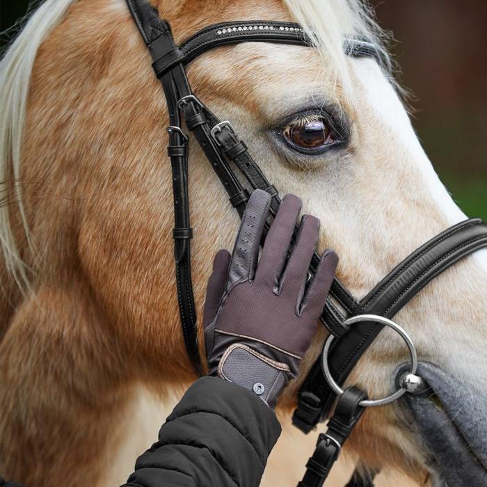 E.L.T Estelle Adult Riding Glove #colour_brown