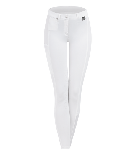 E.L.T Micro Child Knee Silicone Riding Breeches #colour_white