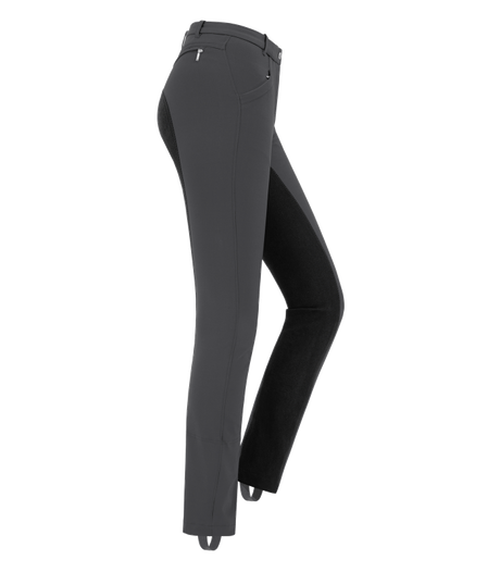 E.L.T Micro Ladies Jodhpur Riding Breeches #colour_asphalt-black