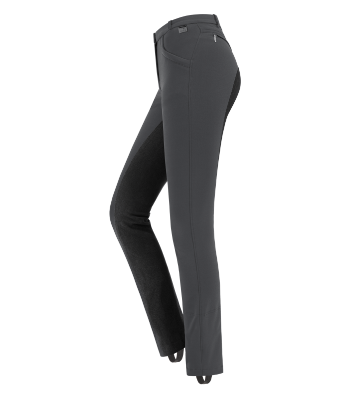 E.L.T Micro Ladies Jodhpur Riding Breeches #colour_asphalt-black