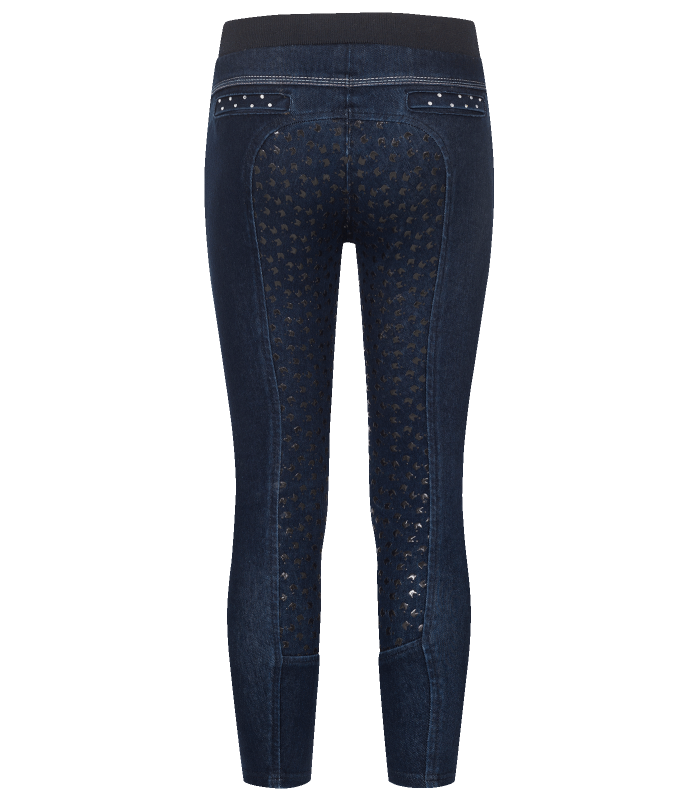 E.L.T Lucky Lia Children's Jeans Riding Leggings #colour_night-blue