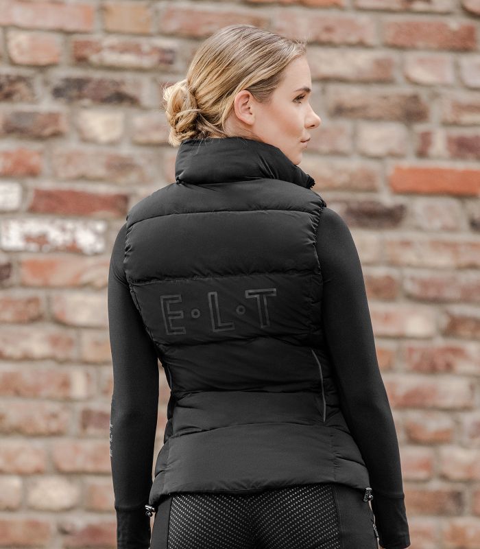 E.L.T Oxford Ladies Winter Light Weight Gilet #colour_black