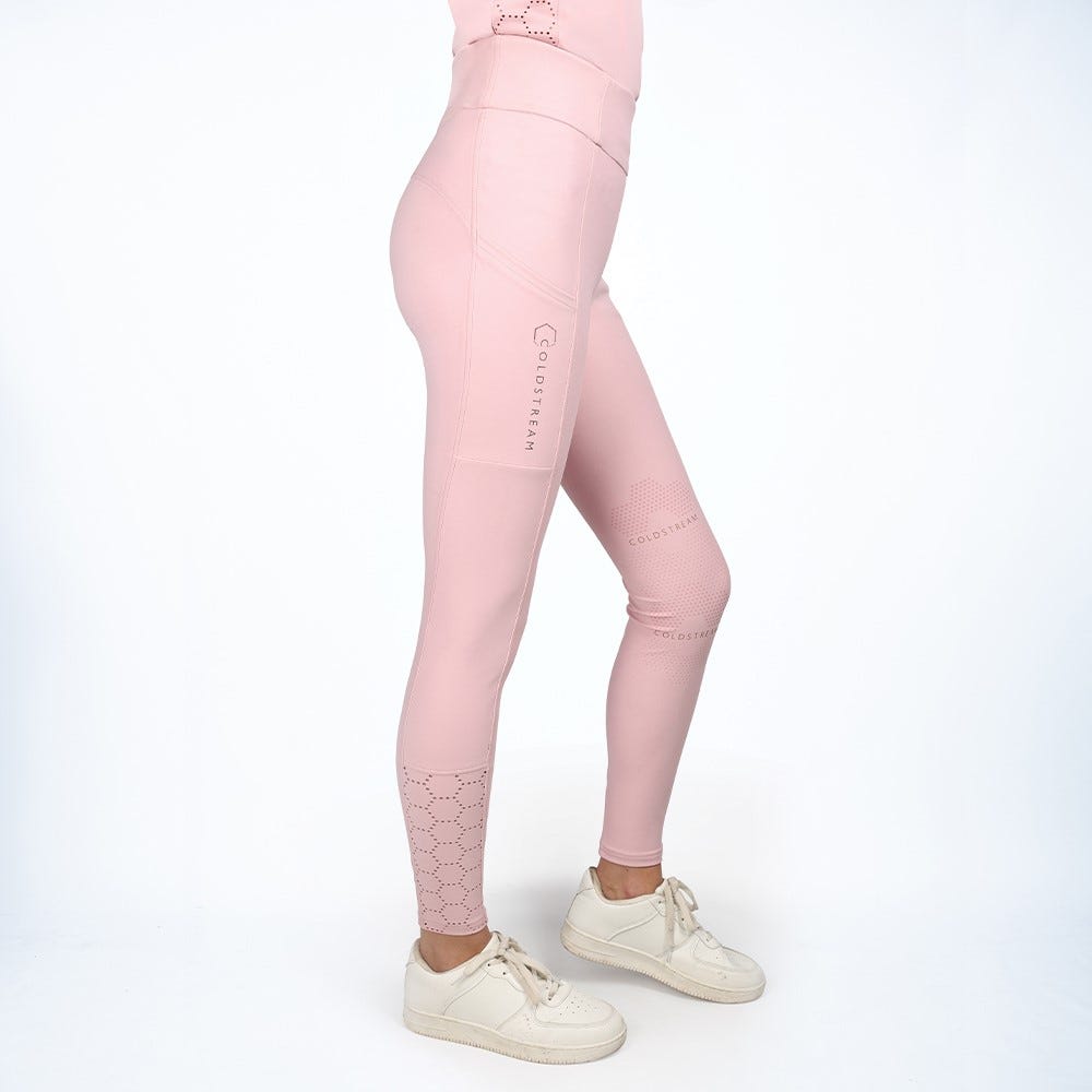 Coldstream Cranshaws Ladies Riding Tights #colour_blush-pink