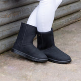 Hy Equestrian Children's Chisworth Waterproof Fleece Boot #colour_black