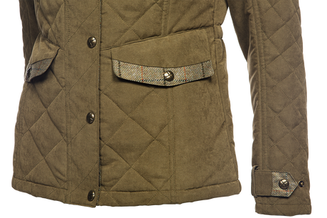 Baleno Halifax Fashionable Quilted Ladies Jacket #colour_light-khaki