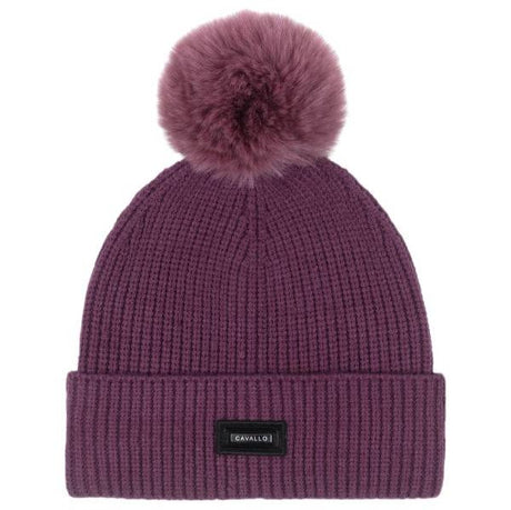 Cavallo Mea Knitted Hat #colour_dusty-violet