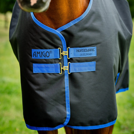 Horseware Ireland Amigo Ripstop 900 Plus 200g #colour_black-classic-blue