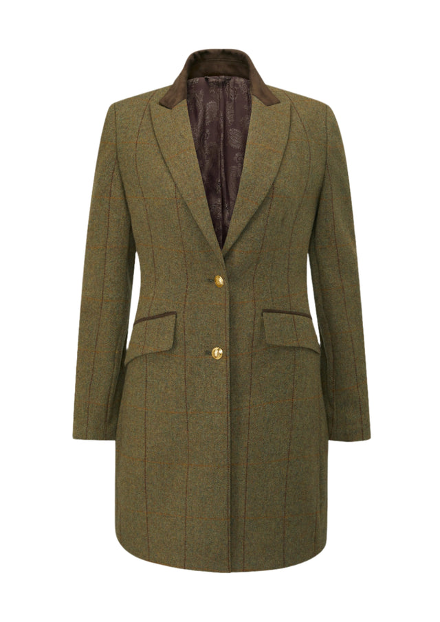 Alan Paine Combrook Ladies Mid-Thigh Coat #colour_grove