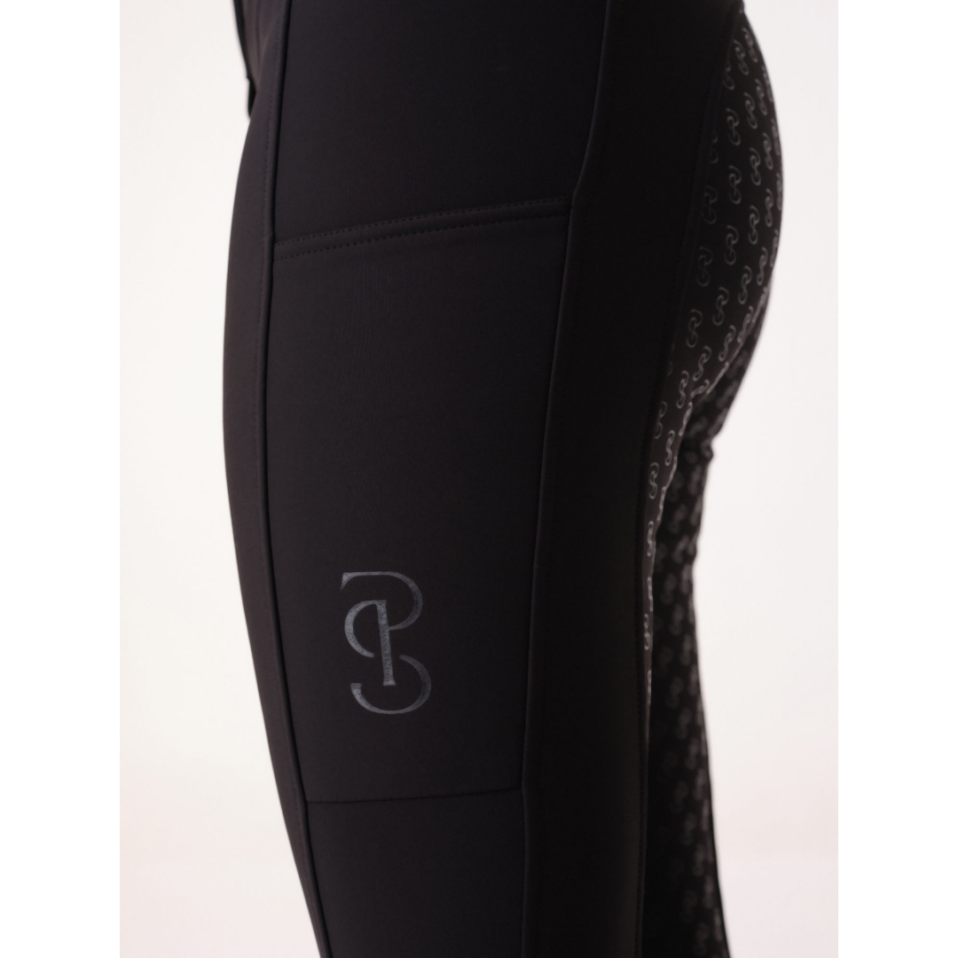 PS of Sweden Britney Black Full Grip Winter Breeches #colour_black