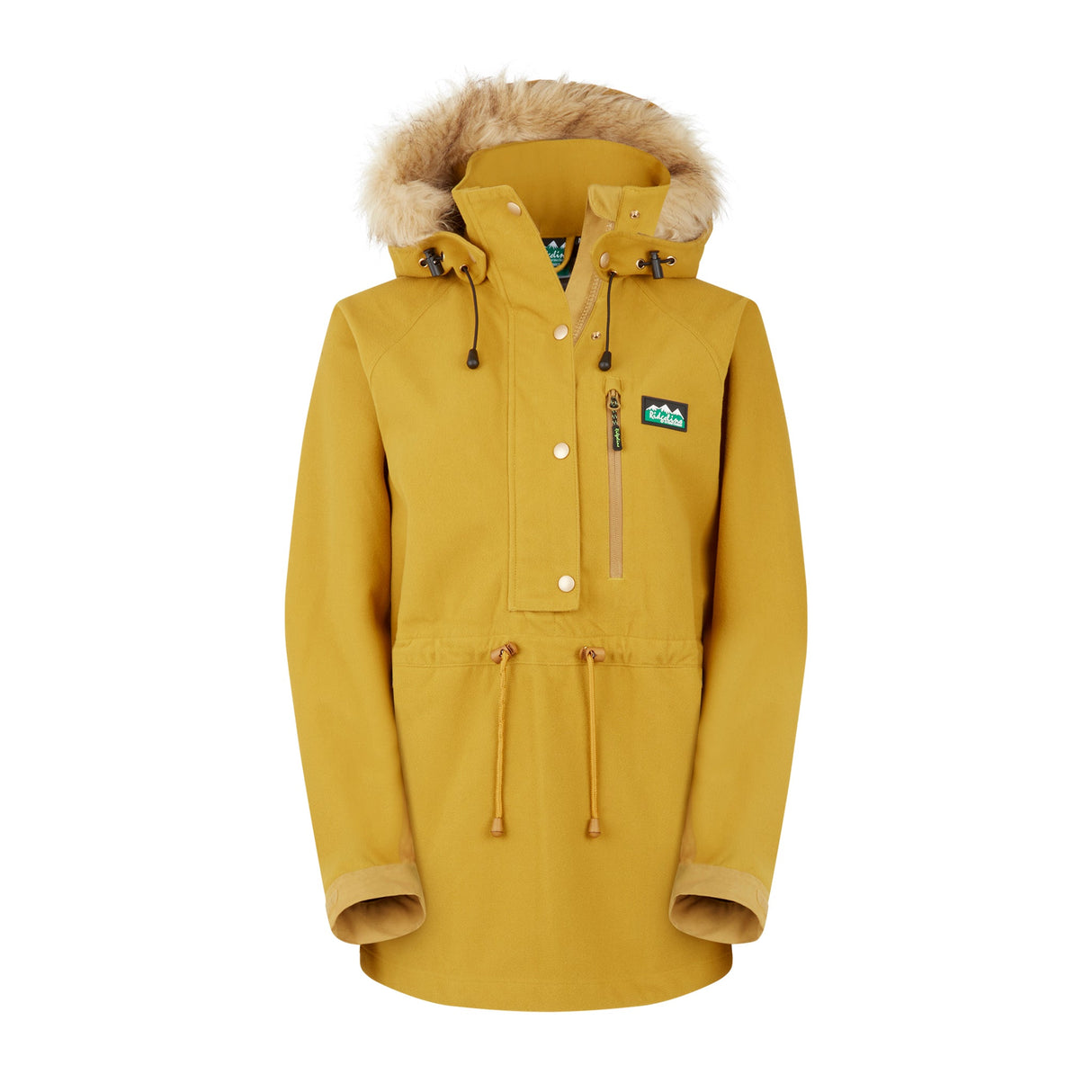 Ridgeline Womens Monsoon Nordic Smock #colour_ochre