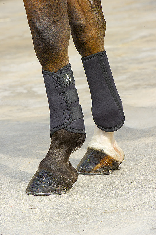 Norton Elastiques Tendon Boots #colour_black