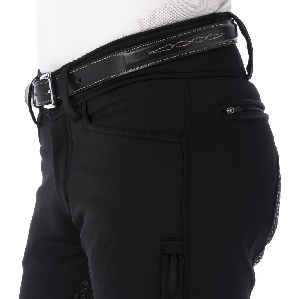 Equitheme Mens Zermatt Softshell Full Silicone Breeches