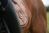 Back On Track Haze Collection Jumping Saddle Pad #colour_brown