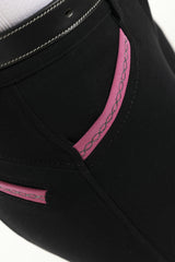 Equitheme Kylie Ladies Silicone Full Seat Breeches #colour_black