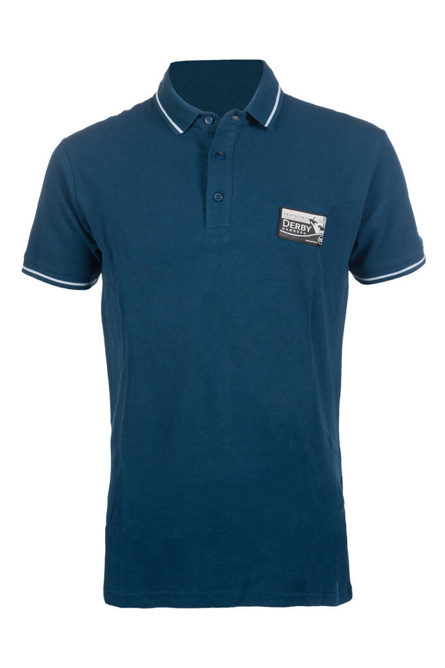 HKM Men's Polo Shirt -Derby #colour_petrol