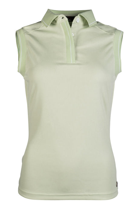 HKM Sleeveless Polo Shirt -Catherine #colour_pistachio