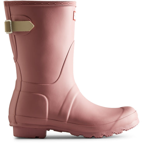 Hunter Original Women's Short Back Adjustable Wellington Boots #colour_purple