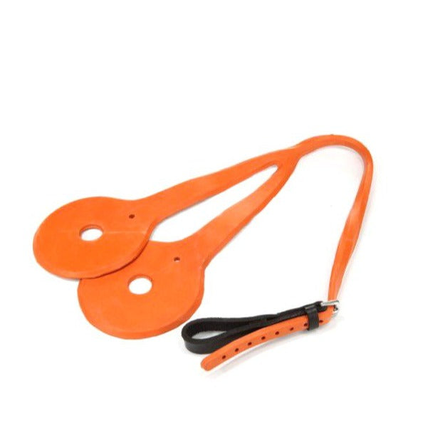 Mackey Australian Noseband #colour_orange