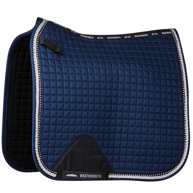 Weatherbeeta Prime Bling Dressage Saddle Pad #colour_navy