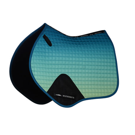 Weatherbeeta Prime Ombre Jump Shaped Saddle Pad #colour_oceans-reef