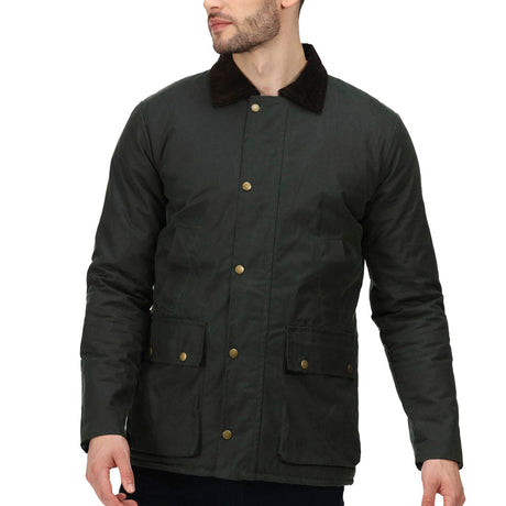 Regatta Professional Pensford Insulated Wax Jacket #colour_dark-green