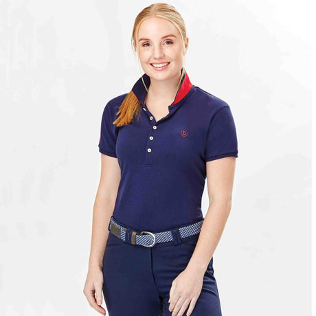 Dublin Lily Cap Sleeve Ladies Polo #colour_true-navy