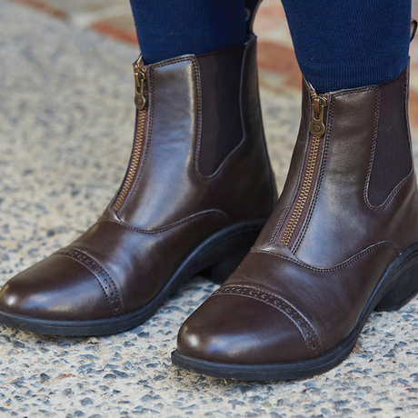 Dublin Altitude Adults Zip Paddock Boots #colour_brown