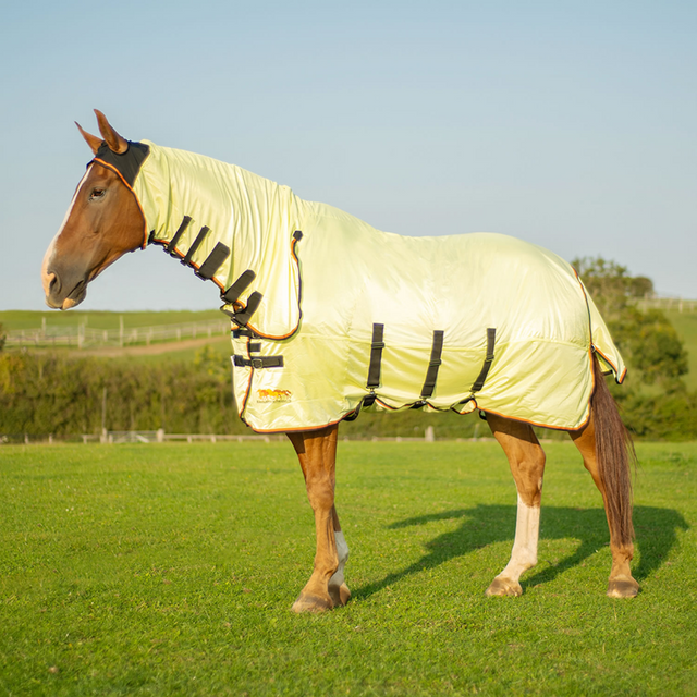 Equilibrium Field Relief Fly Rug #colour_yellow-black-orange