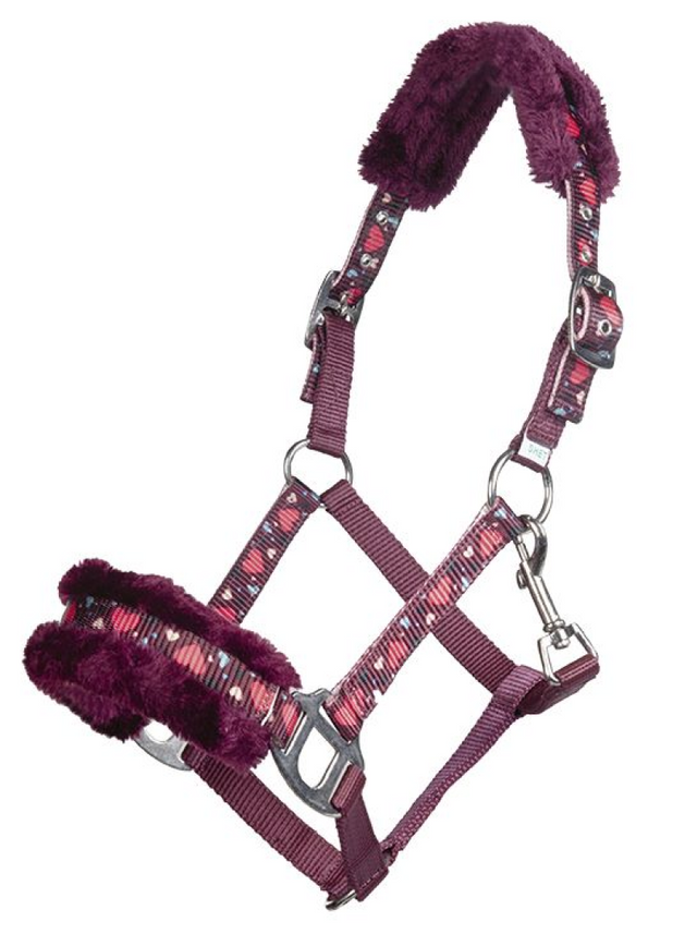 HKM Heart Head collar #colour_wine-red