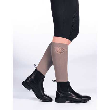 HKM Savona Style Riding Socks #colour_taupe