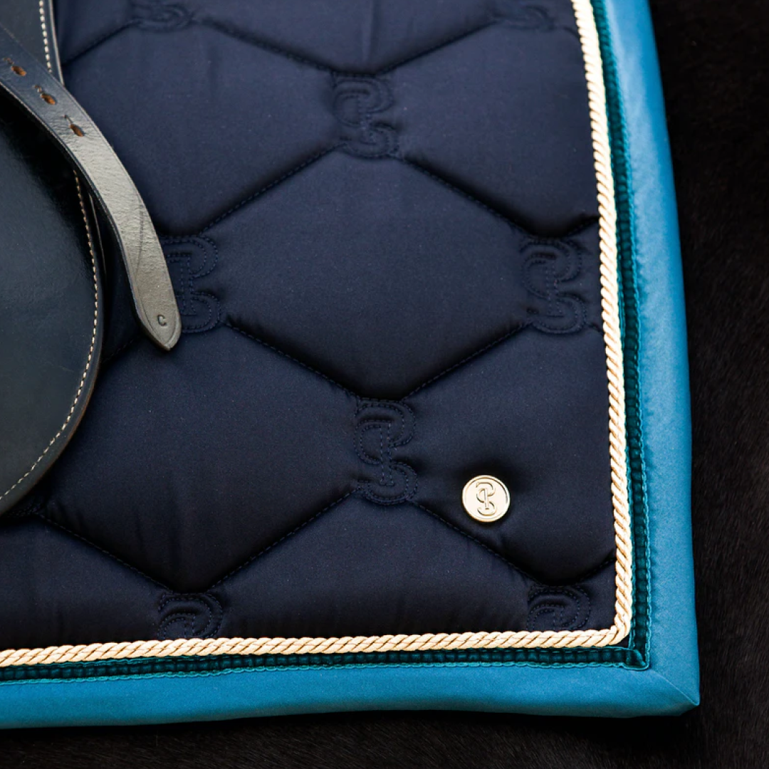 PS of Sweden Navy Limited Edition Dressage Saddle Pad #colour_navy